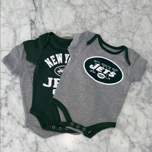 New York Jets Baby Onesies Bundle Set 0/3M - Picture 1 of 8